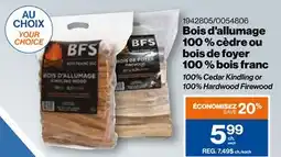 Patrick Morin 100% Cedar Kindling or 100% Hardwood Firewood offer