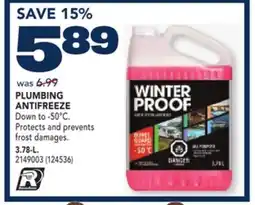RONA WINTERPROOF PLUMBING ANTIFREEZE 3.78-L offer
