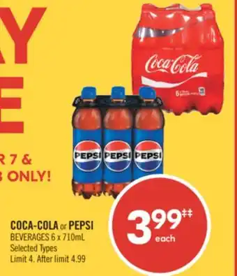 Shoppers Drug Mart COCA-COLA or PEPSI offer