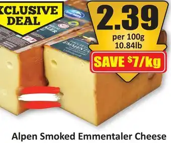 Starsky Alpen Smoked Emmentaler Cheese offer