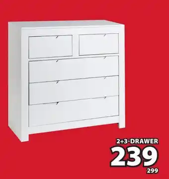 JYSK HULL 2+3-drawer Chest offer