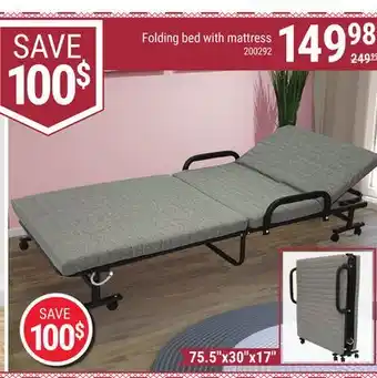 Rossy Folding bed with mattress offer