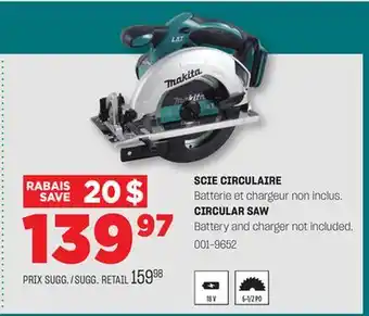BMR SCIE CIRCULAIRE offer