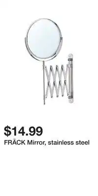 IKEA FRÄCK Mirror, stainless steel offer