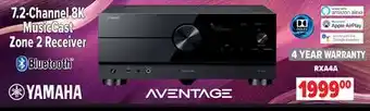 2001 Audio Video YAMAHA 7.2-Channel 8K MusicCast Zone 2 Receiver offer