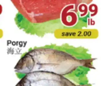 Oceans Fresh Food Market Porgy offer