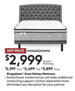 Dormez Vous Kingsdown Duet Halsey Mattress offer