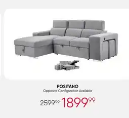 Meubles RD POSITANO Sectional-Bed with Storage & Integrated Ottomans offer