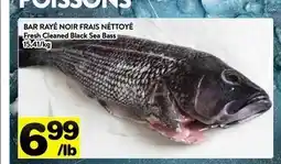 Supermarché PA Fresh Cleaned Black Sea Bass offer