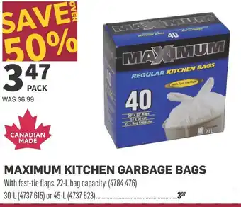 Co-op Maximum kitchen garbage bags offer