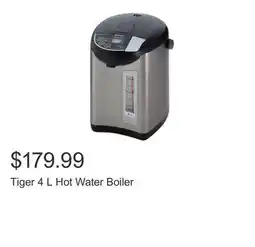 Costco Tiger 4 L Hot Water Boiler offer