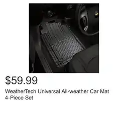 Costco WeatherTech Universal All-weather Car Mat 4-Piece Set offer