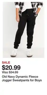 Old Navy Old Navy Dynamic Fleece Jogger Sweatpants for Boys offer