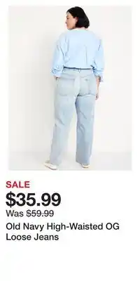 Old Navy Old Navy High-Waisted OG Loose Jeans offer
