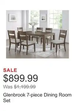 Costco Glenbrook 7-piece Dining Room Set offer