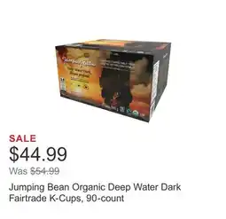 Costco Jumping Bean Organic Deep Water Dark Fairtrade K-Cups, 90-count offer