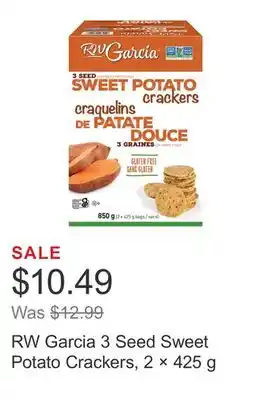 Costco RW Garcia 3 Seed Sweet Potato Crackers, 2 × 425 g offer