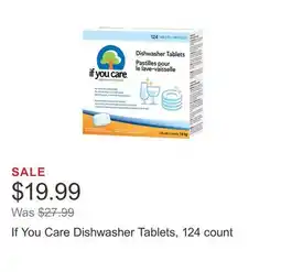 Costco If You Care Dishwasher Tablets, 124 count offer