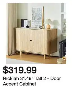 Wayfair Rickiah 31.49 Tall 2 - Door Accent Cabinet offer