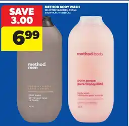 Real Canadian Superstore METHOD BODY WASH, 532 ML offer