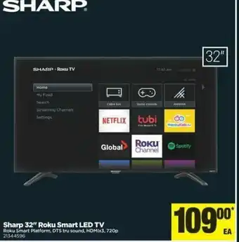 Real Canadian Superstore Sharp 32" roku smart LED TV offer