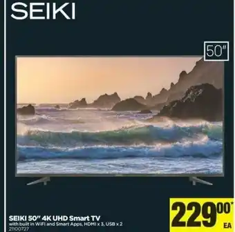 Real Canadian Superstore SEIKI 50" 4K UHD smart TV offer