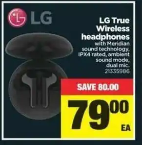 Real Canadian Superstore LG True wireless headphones offer