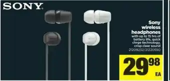 Real Canadian Superstore Sony wireless headphones offer