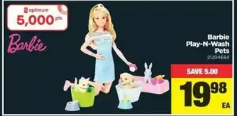 Real Canadian Superstore Barbie play-n-wash pets offer