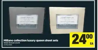 Real Canadian Superstore Milliano collection luxury queen sheet sets offer