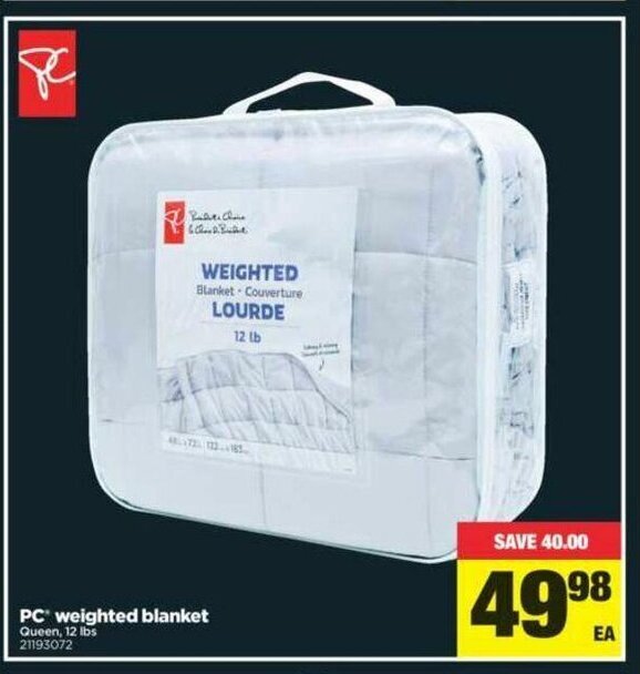 Real Canadian Superstore PC weighted blanket offer