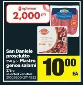 Real Canadian Superstore San daniele prosciutto offer