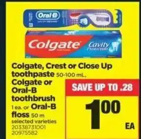 Real Canadian Superstore Colgate,crest or close up toothpaste offer