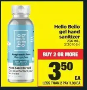 Real Canadian Superstore Hello bello gel hand sanitizer offer