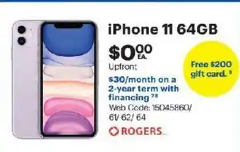 Best Buy IPHONE 11 64GB offer