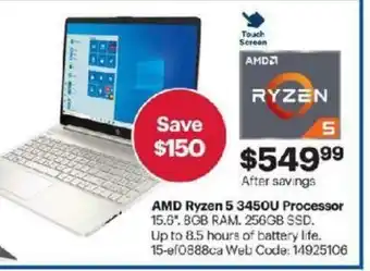 Best Buy AMD ryzen 5 345OU processor offer