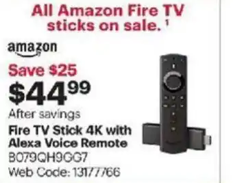 Best Buy Fire TV stick 4K with alexa voice remote offer