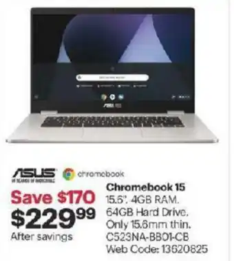 Best Buy Chromebook 15 offer