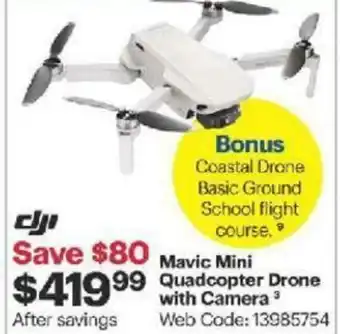Best Buy Mavic mini quadcopter drone with camera offer