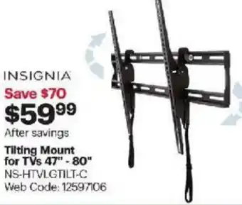 Best Buy Tilting mount for TVs 47" - 80" offer