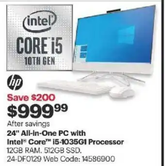 Best Buy 24" All-in-one PC with intel core offer