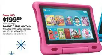 Best Buy FireHD 10.1 32GB kids tablet offer