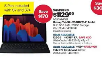 Best Buy Galaxy tab S7 offer
