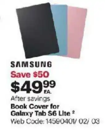 Best Buy Book cover for galaxy tab S6 lite offer