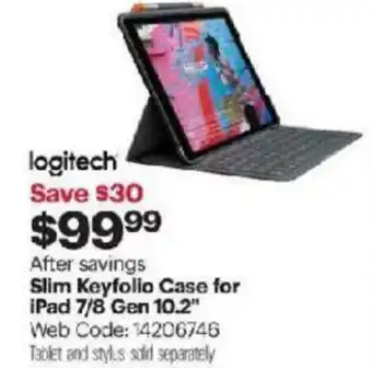 Best Buy Slim keyfolio case for ipad 7/8 gen 10.2 offer