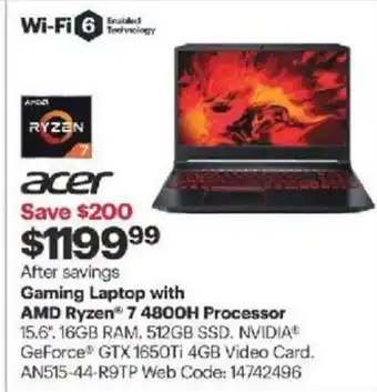 Best Buy Gaming laptop with AMD ryzen offer