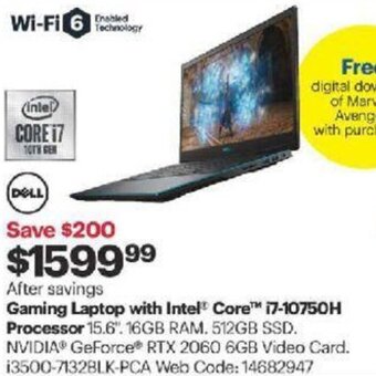 Best Buy Gaming laptop with intel offer