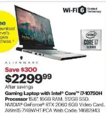 Best Buy Gaming laptop with intel offer