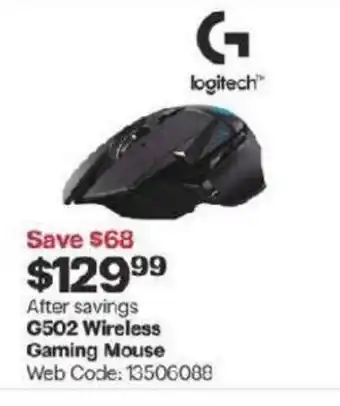 Best Buy G502 Wireless gaming mouse offer