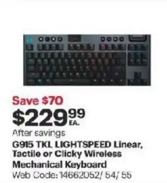 G915 TKL LIGHTSPEED linear